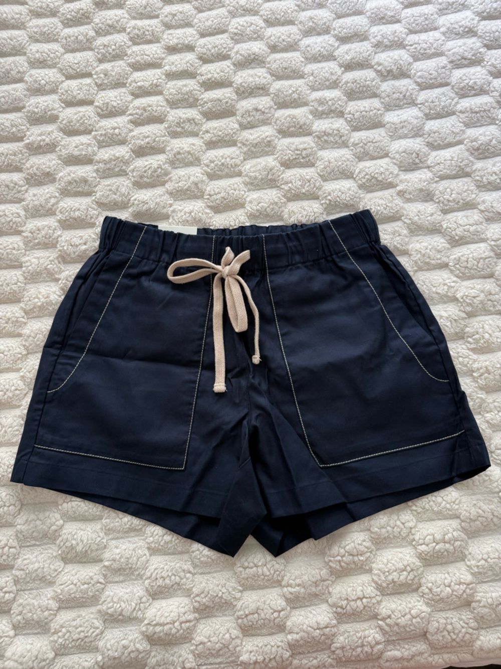 Banana Republic Navy Drawstring Relaxed Shorts